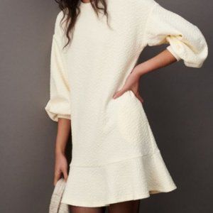 Anthropologie x Mare Mare Odila Tunic Sweatshirt Dress - Size Medium, Ivory